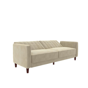 DHP Pin Tufted Futon Sofa Bed - Tan