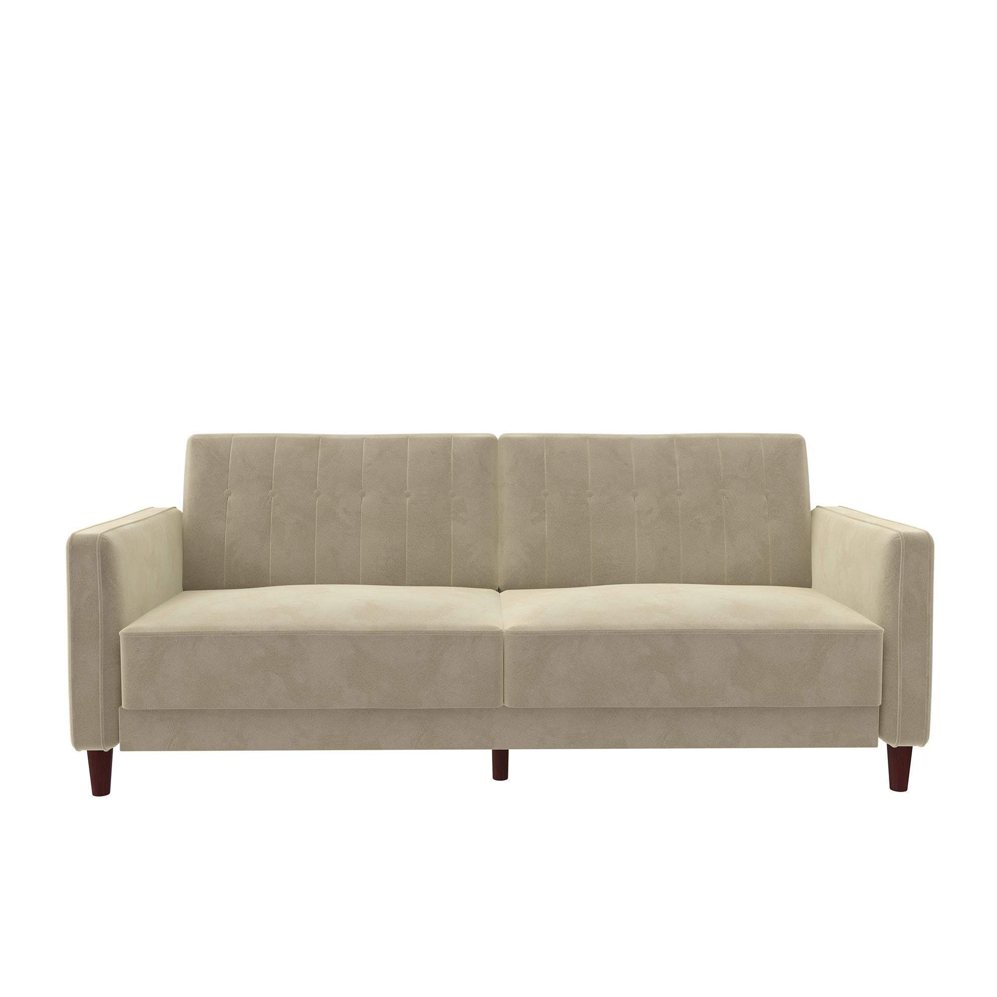 DHP Pin Tufted Futon Sofa Bed - Tan