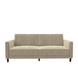 DHP Pin Tufted Futon Sofa Bed - Tan
