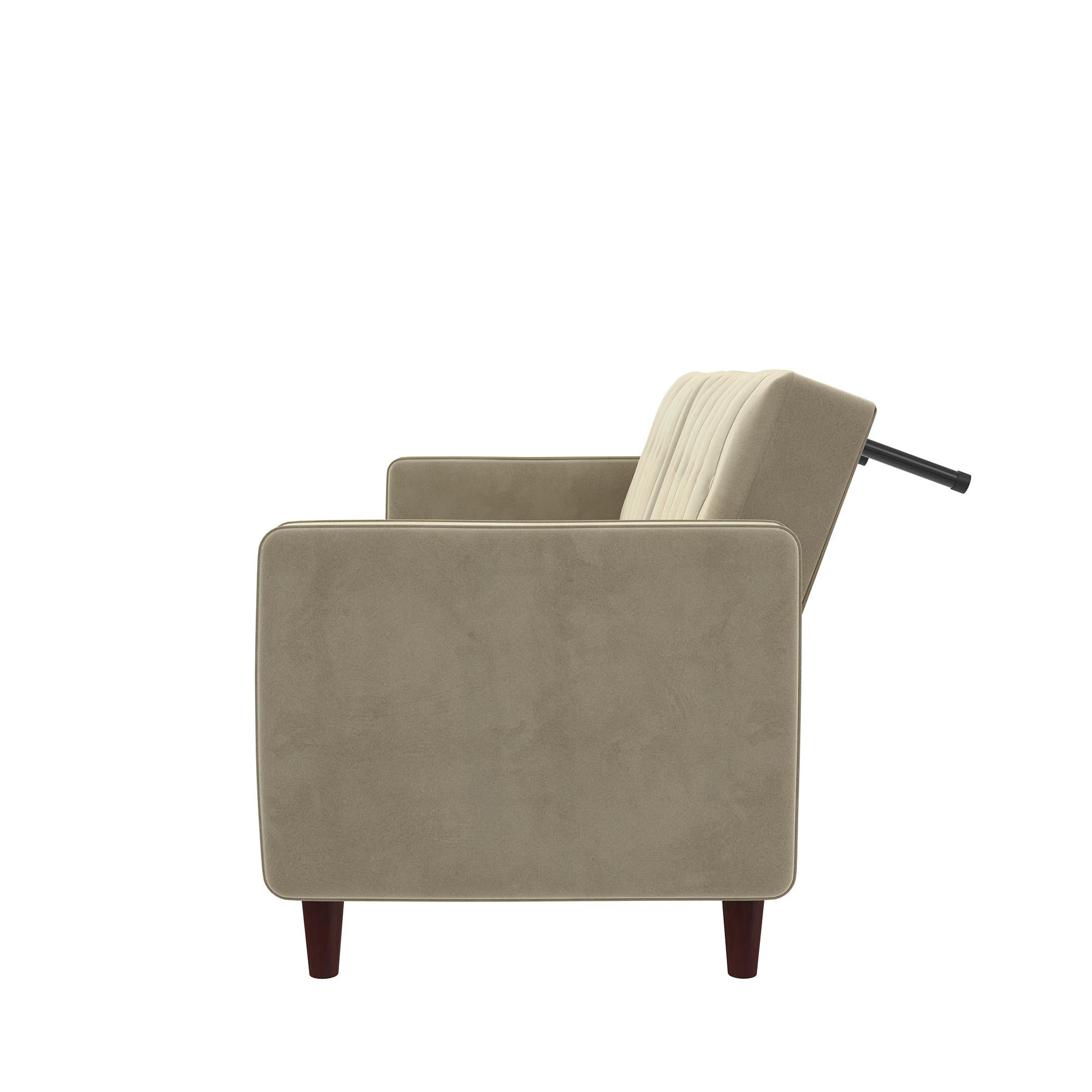 DHP Pin Tufted Futon Sofa Bed - Tan