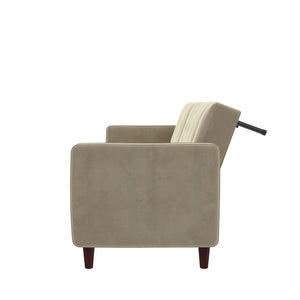 DHP Pin Tufted Futon Sofa Bed - Tan