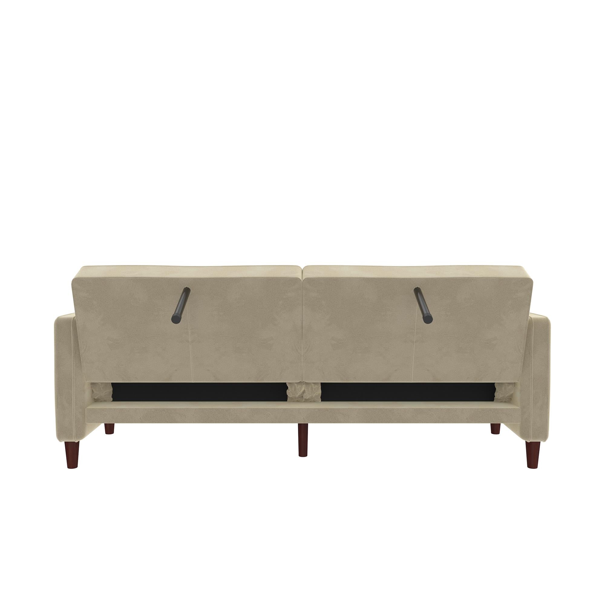 DHP Pin Tufted Futon Sofa Bed - Tan