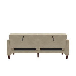 DHP Pin Tufted Futon Sofa Bed - Tan