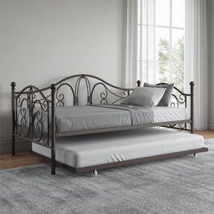 DHP Bombay Twin Metal Daybed and Trundle - Bronze - Twin