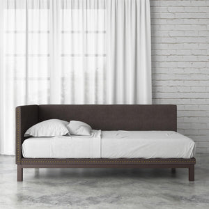DHP Mid Century Upholstered Daybed - Grey Linen - Twin