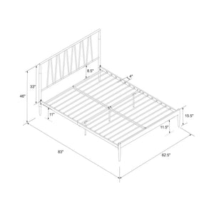 DHP Fairfax Metal Bed - Black - Queen