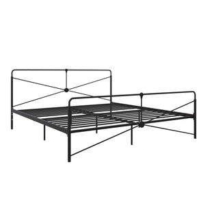 DHP Bradford Metal Bed Frame - Black - King