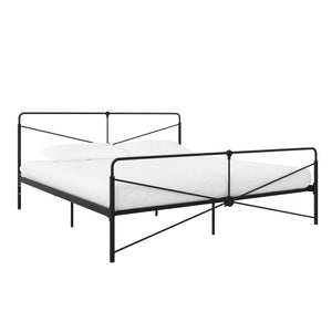 DHP Bradford Metal Bed Frame - Black - King