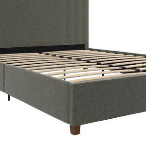 DHP Wynn Upholstered Bed Frame - Light Gray - Full