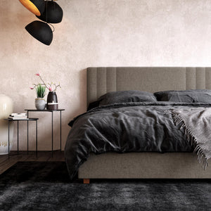 DHP Wynn Upholstered Bed Frame - Light Gray - Queen