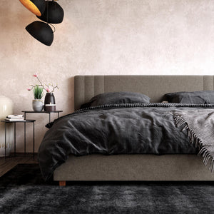 DHP Wynn Upholstered Bed Frame - Light Gray - King