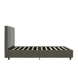 DHP Wynn Upholstered Bed Frame - Light Gray - Queen
