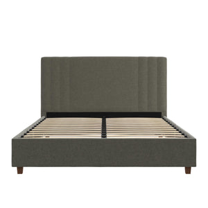DHP Wynn Upholstered Bed Frame - Light Gray - Queen