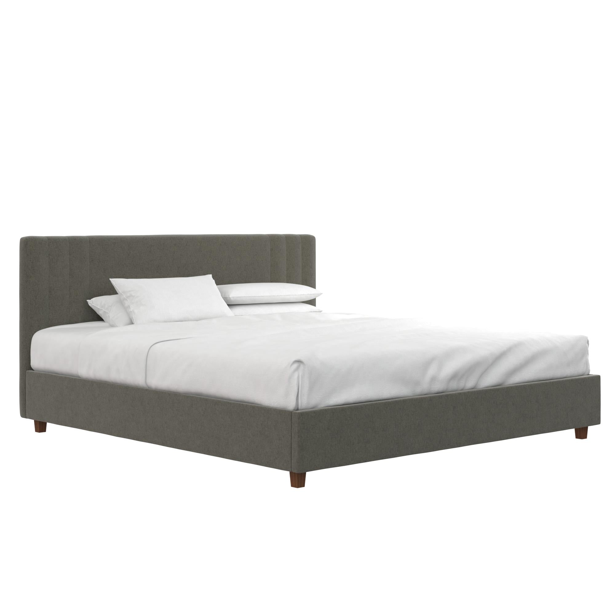 DHP Wynn Upholstered Bed Frame - Light Gray - King