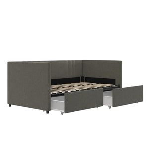 DHP Wynn Upholstered Daybed - Light Gray