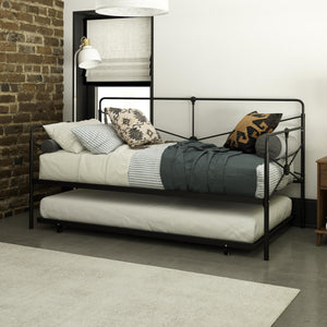 DHP Bradford Metal Daybed - Black - Twin