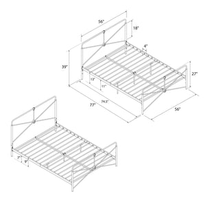 DHP Bradford Metal Bed Frame - Black - Full
