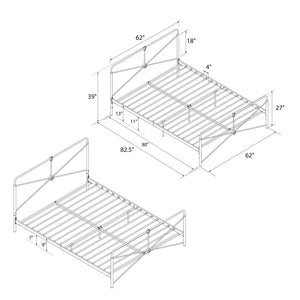 DHP Bradford Metal Bed Frame - Black - Queen