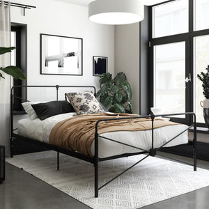 DHP Bradford Metal Bed Frame - Black - Queen