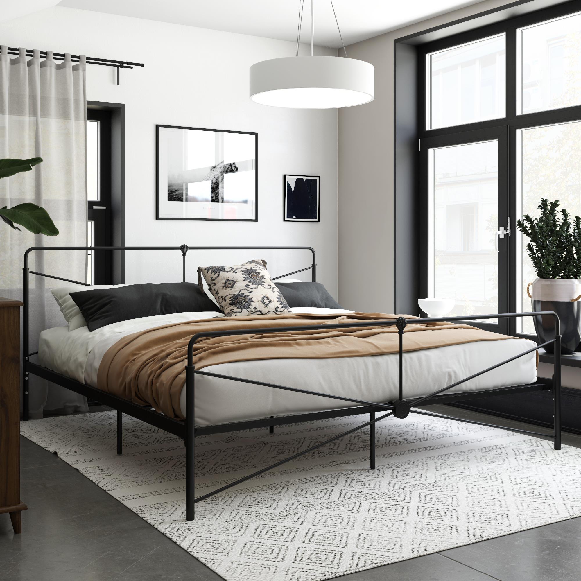 DHP Bradford Metal Bed Frame - Black - King