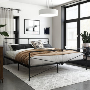 DHP Bradford Metal Bed Frame - Black - King