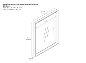 DHP Tribecca 30" Floating Bathroom Vanity - White - 30"