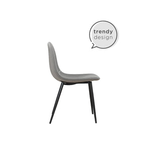 RealRooms Brandon Dining Chair, Set of 4 - Gray