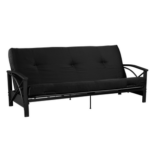 DHP Carson 6" Polyester Futon Mattress - Black - Full