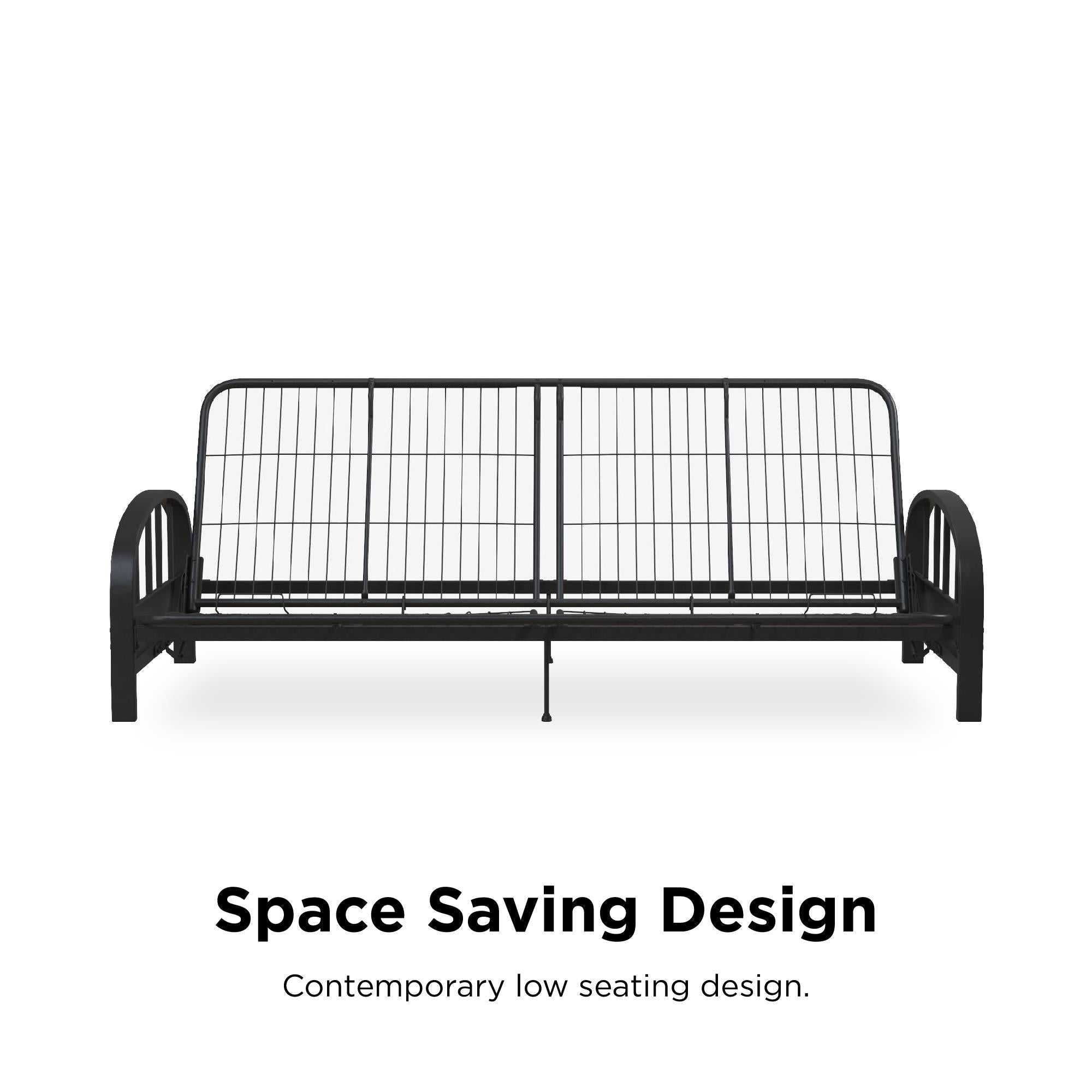 DHP Aiden Metal Futon Frame - Black