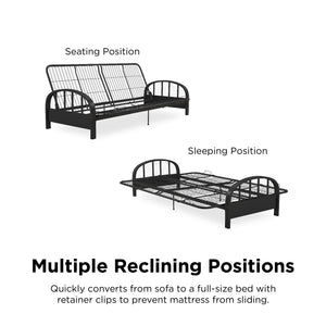 DHP Aiden Metal Futon Frame - Black