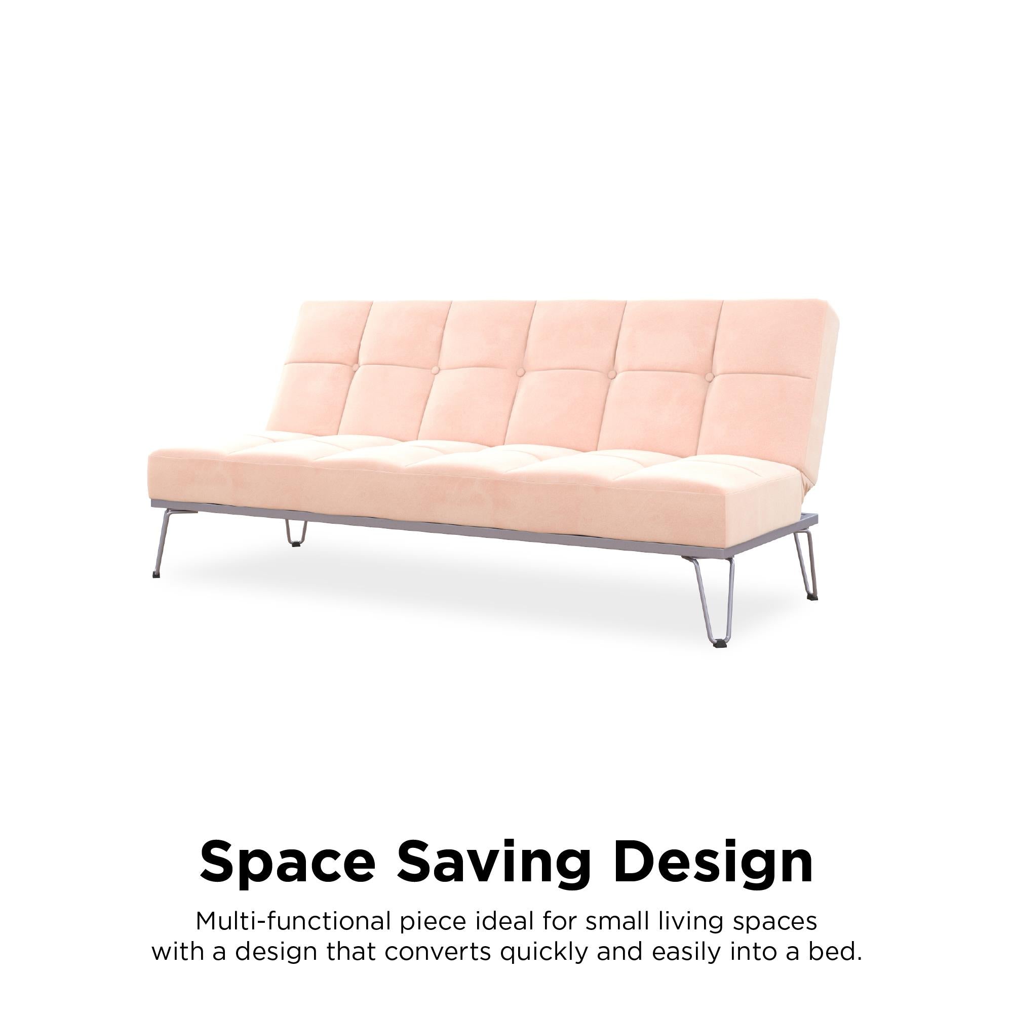 Novogratz Elle Futon Sofa Bed - Pink