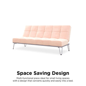 Novogratz Elle Futon Sofa Bed - Pink