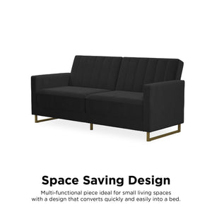 Novogratz Skylar Futon Sofa Bed - Black