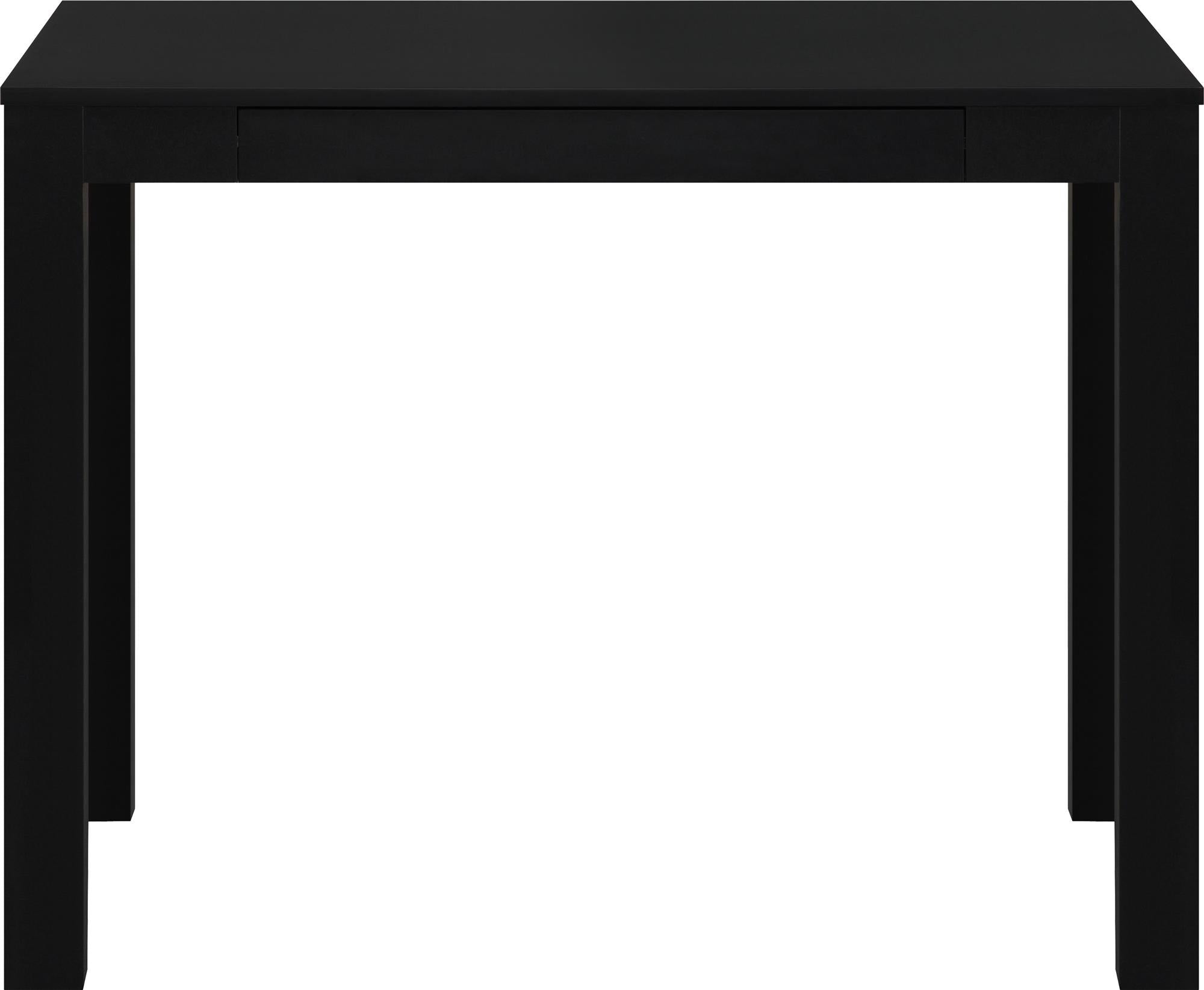 Ameriwood Home Parsons Computer Desk with Drawer - Black