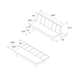 DHP Java Futon Sofa Bed - Black