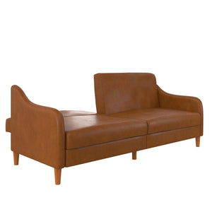 DHP Jasper Futon Sofa Bed - Camel