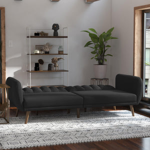 Novogratz Brittany Futon Sofa Bed - Dark Gray