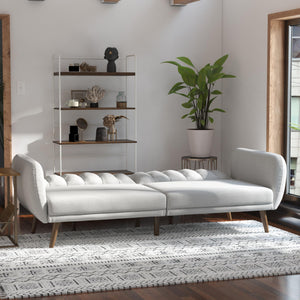 Novogratz Brittany Futon Sofa Bed - Light Gray