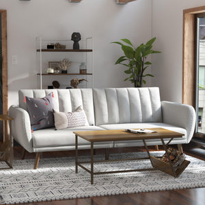 Novogratz Brittany Futon Sofa Bed - Light Gray