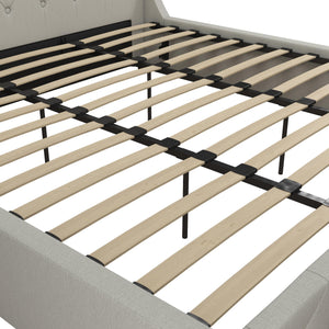 CosmoLiving Mercer Upholstered Bed - Light Gray - King