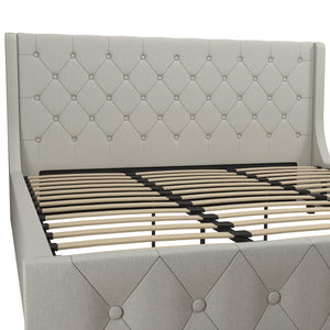 CosmoLiving Mercer Upholstered Bed - Light Gray - King