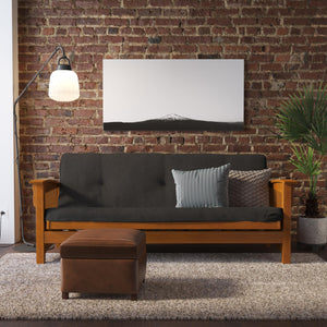 DHP Kali 6" Polyester Futon Mattress - Black - Full