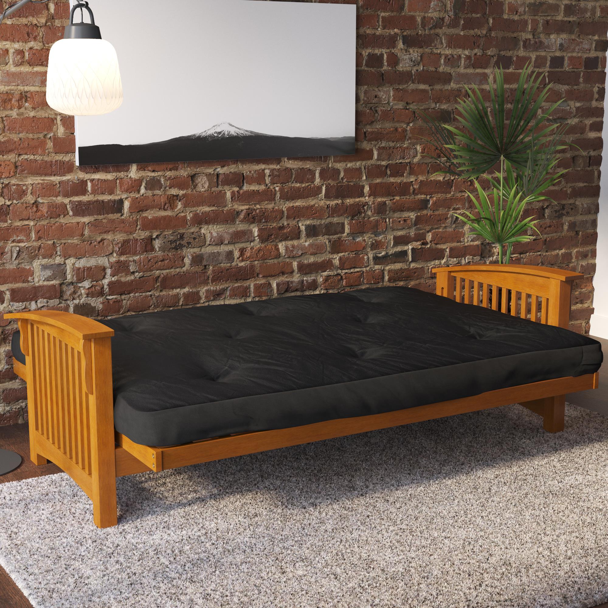 DHP Kali 6" Polyester Futon Mattress - Black - Full