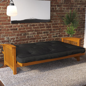 DHP Kali 6" Polyester Futon Mattress - Black - Full
