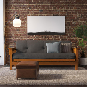 DHP Kali 8" Polyester Futon Mattress - Gray - Full