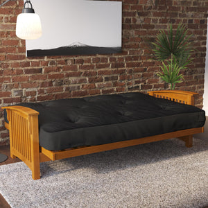 DHP Kali 8" Polyester Futon Mattress - Black - Full