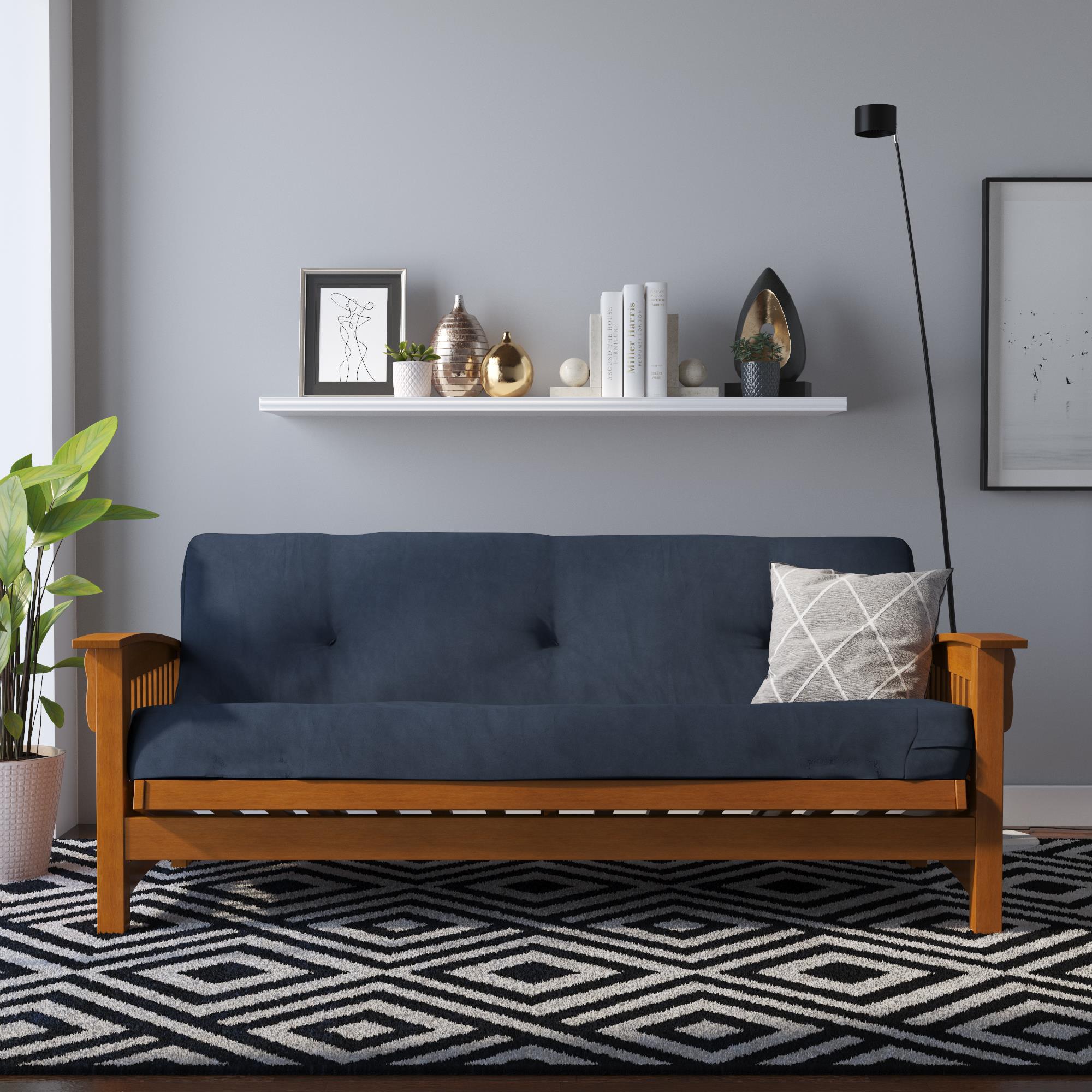 DHP Eve 8"  Polyester Futon Mattress - Blue - Full