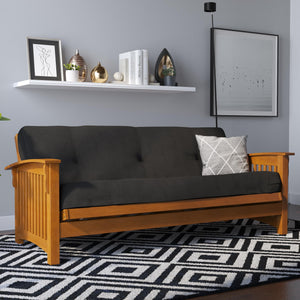 DHP Eve 8"  Polyester Futon Mattress - Black - Full