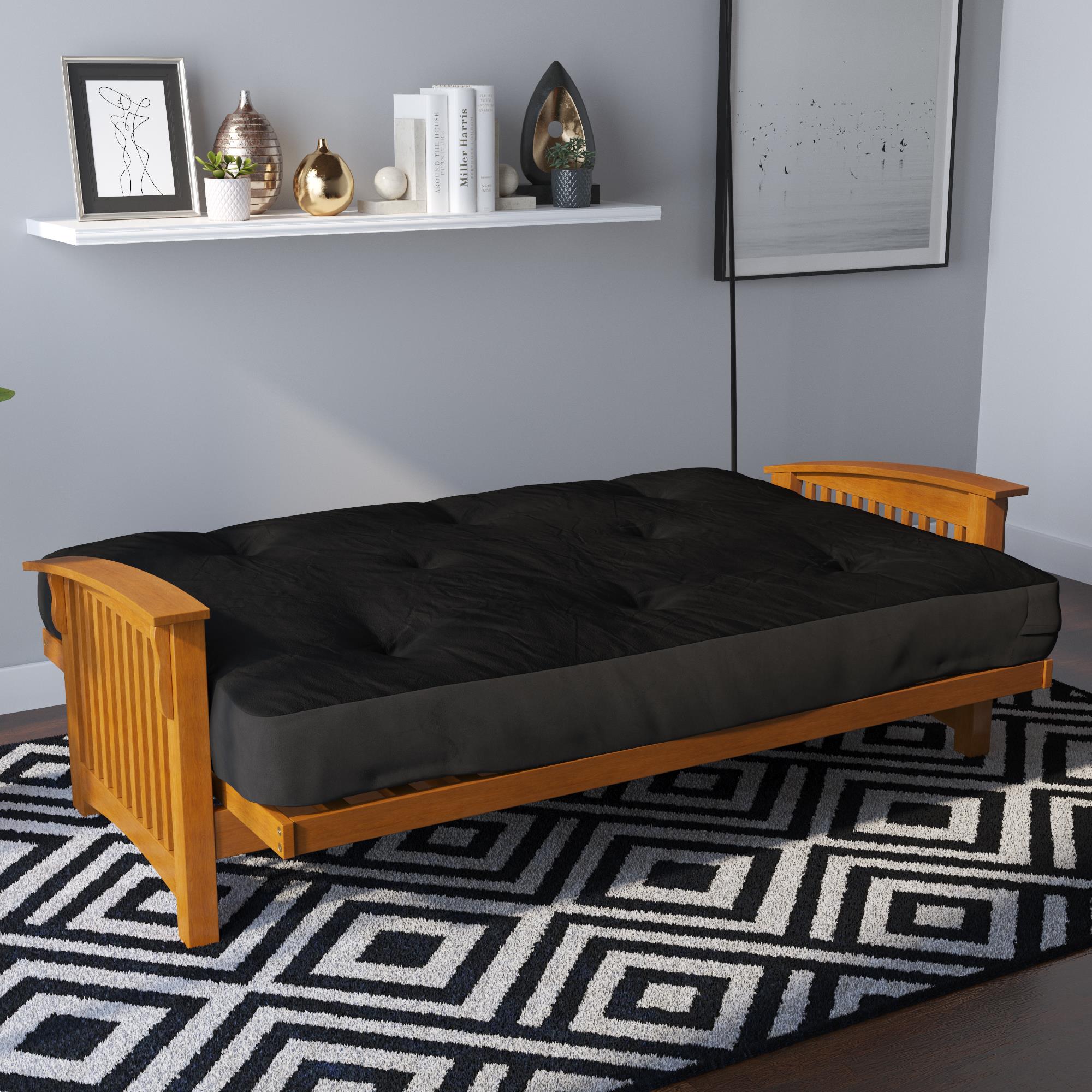 DHP Eve 8"  Polyester Futon Mattress - Black - Full